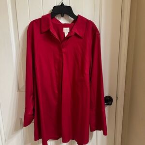 RED | WOMENS | BUTTON DOWN | WORN